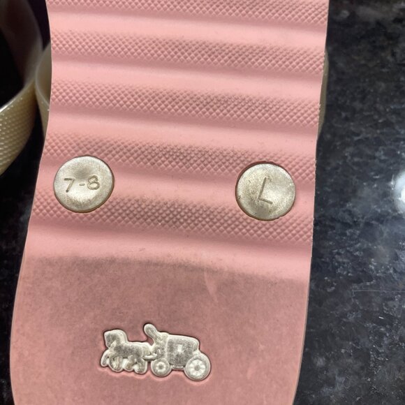 Coach flip flops - brown and gold - size 7! - Picture 4 of 5